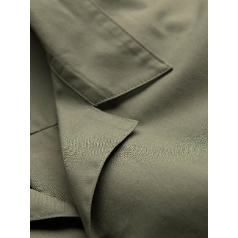 Pánská košile s krátkým rukávem a kubánským límcem V4 OM-SHSS-0168 khaki 