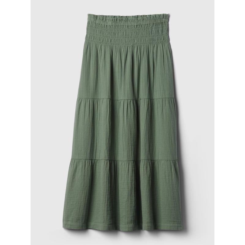 Mušelínová maxi sukňa