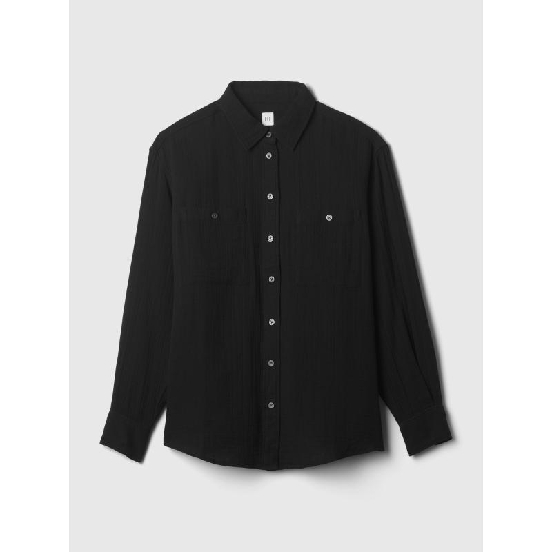 Nadrozmerná mušelínová košeľa