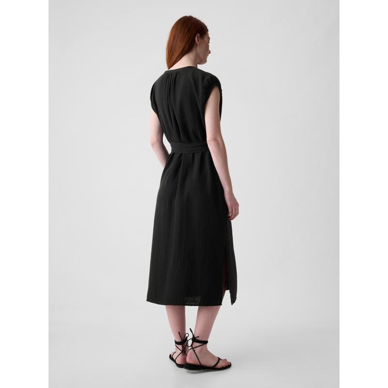 Mušelínové midi šaty