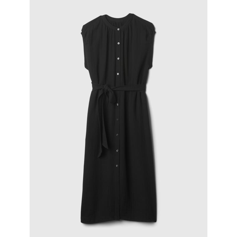 Mušelínové midi šaty