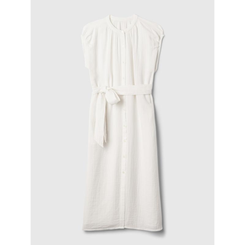 Muszlin midi ruha