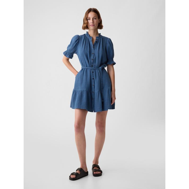 Mušelínové mini šaty