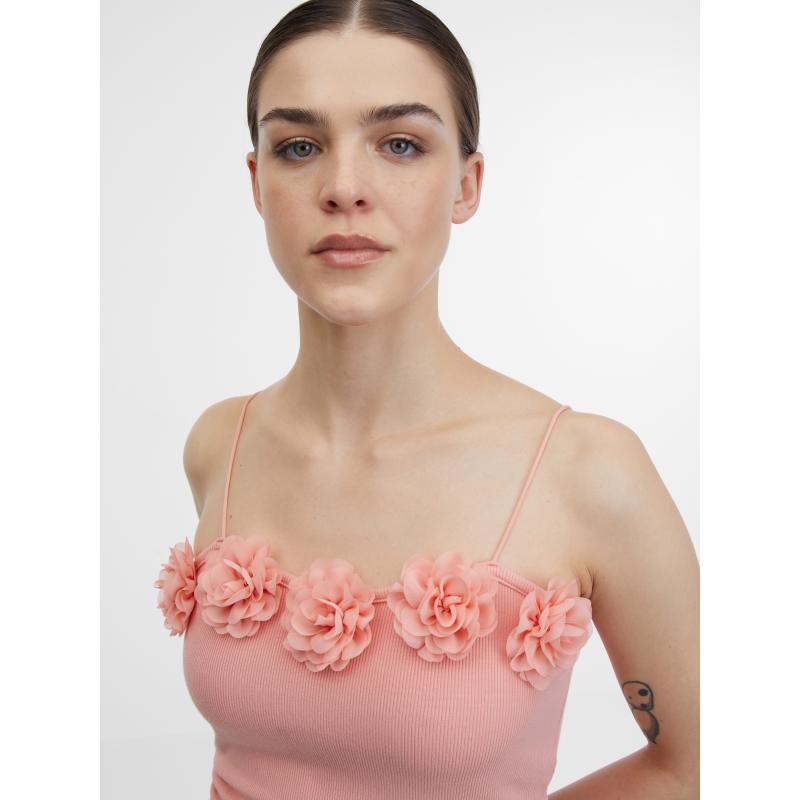 Růžové dámské tílko