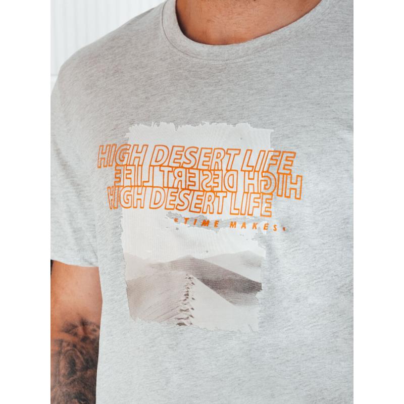 Pánské tričko s potiskem MIRA šedé