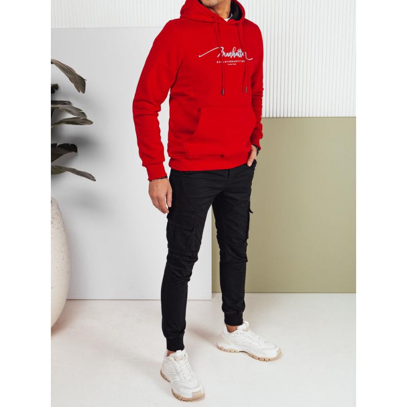 Férfi kapucnis pulóver VIRAS piros