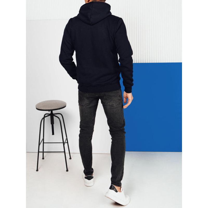 Férfi kapucnis pulóver VIRAS sötétkék
