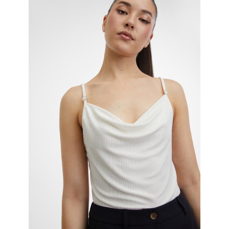 Krémszínű női pulóver