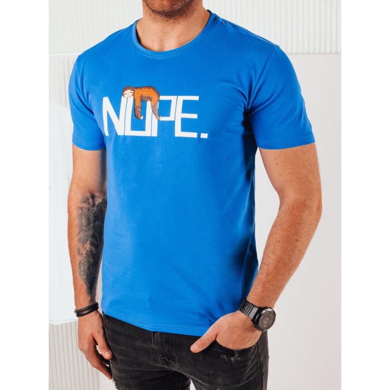 Pánske tričko s potlačou WIRA modré