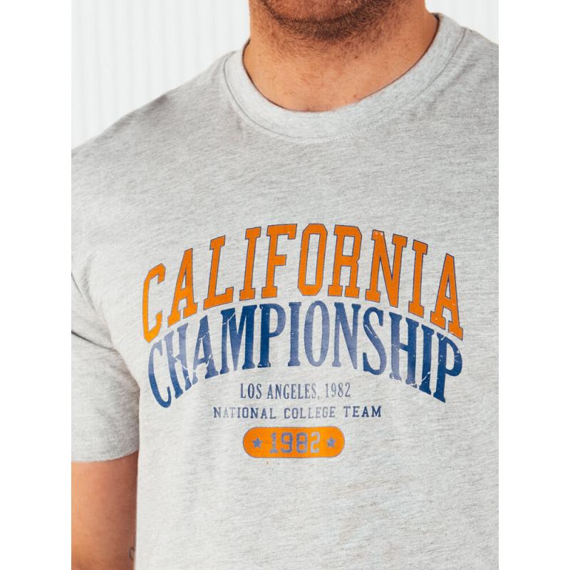 Férfi póló nyomtatott WIRAS szürke