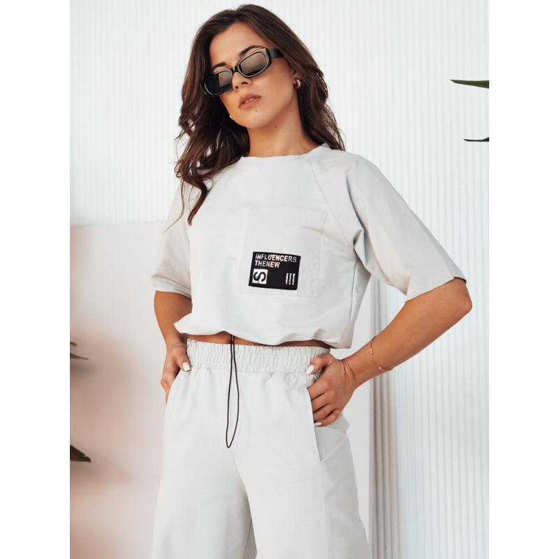 Dámská tepláková souprava HOLTY světle šedá