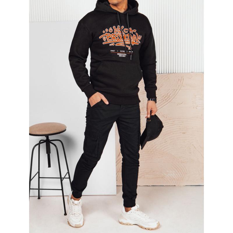 Pánská mikina s potiskem SERRA černá