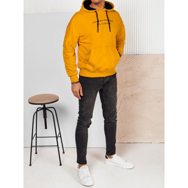 Pánská mikina s potiskem HIRR žlutá