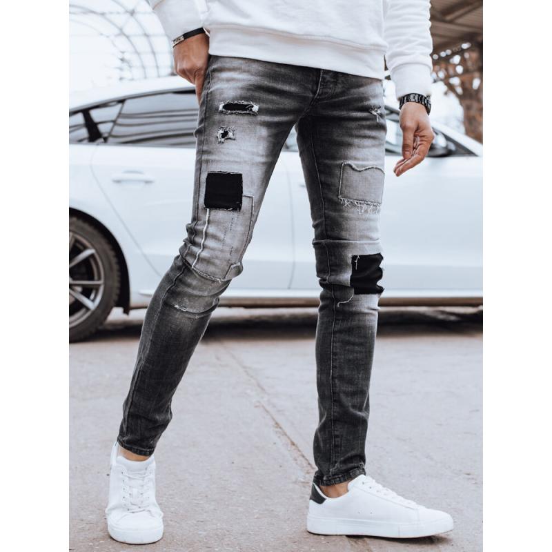 Pánské džínové kalhoty DINN šedé