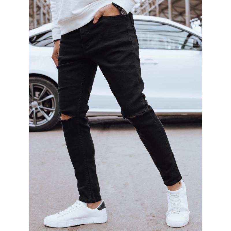 Pánske džínsové nohavice MILOS čierne
