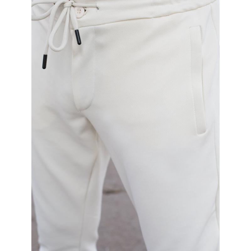 Férfi melegítőnadrág ekrü