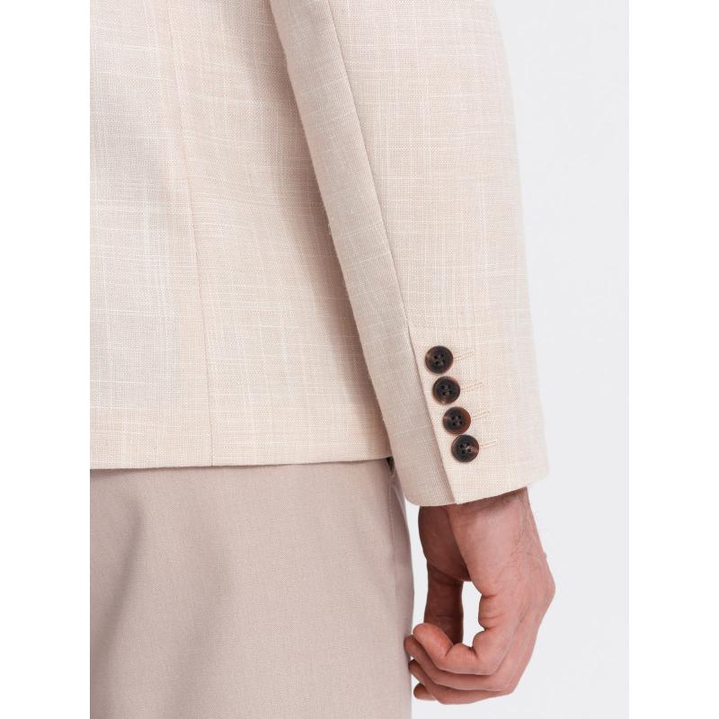 Pánské sako REGULAR střihu krémové 