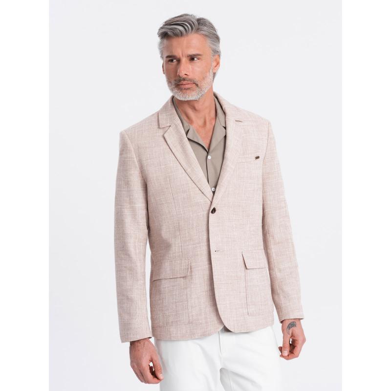 Férfi kabát REGULAR világos bézs