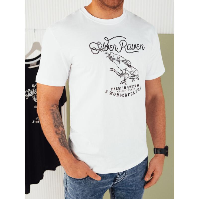 Férfi nyomtatott ing fehér