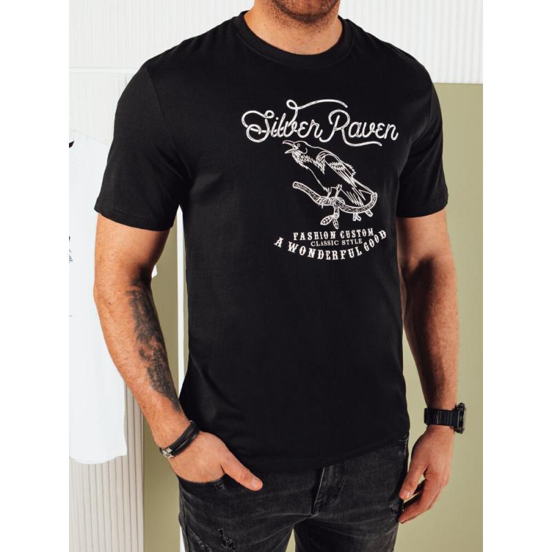 Férfi nyomtatott ing fekete