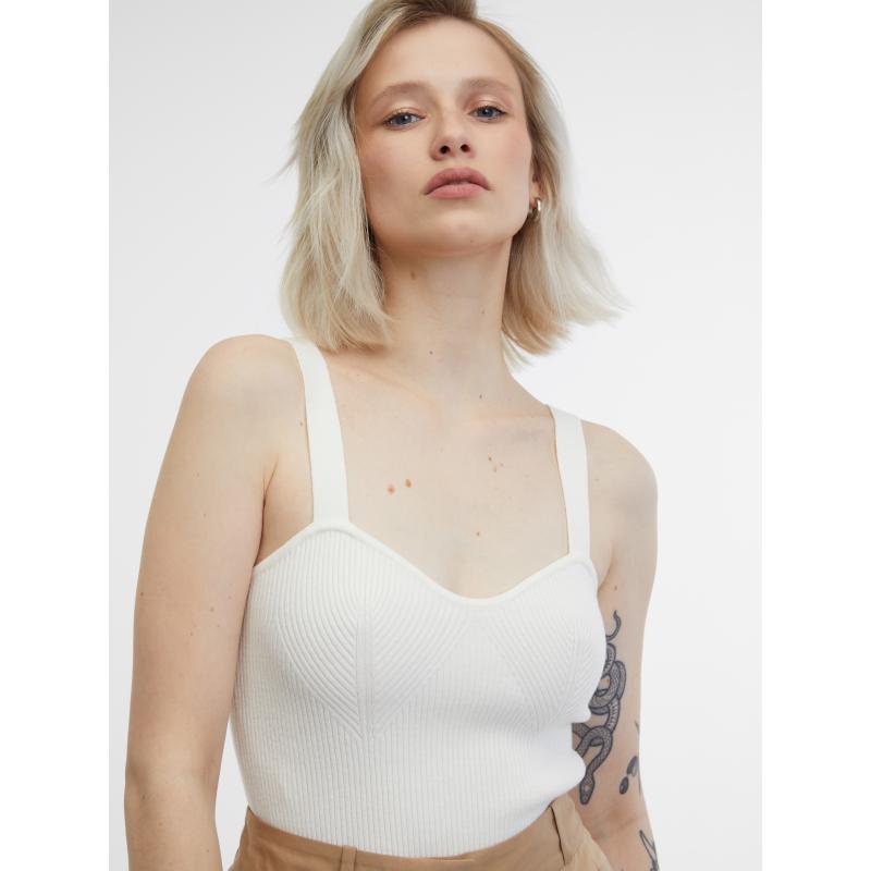 Krémový dámský top