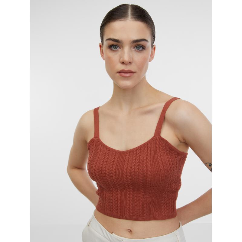 Hnědý dámský top