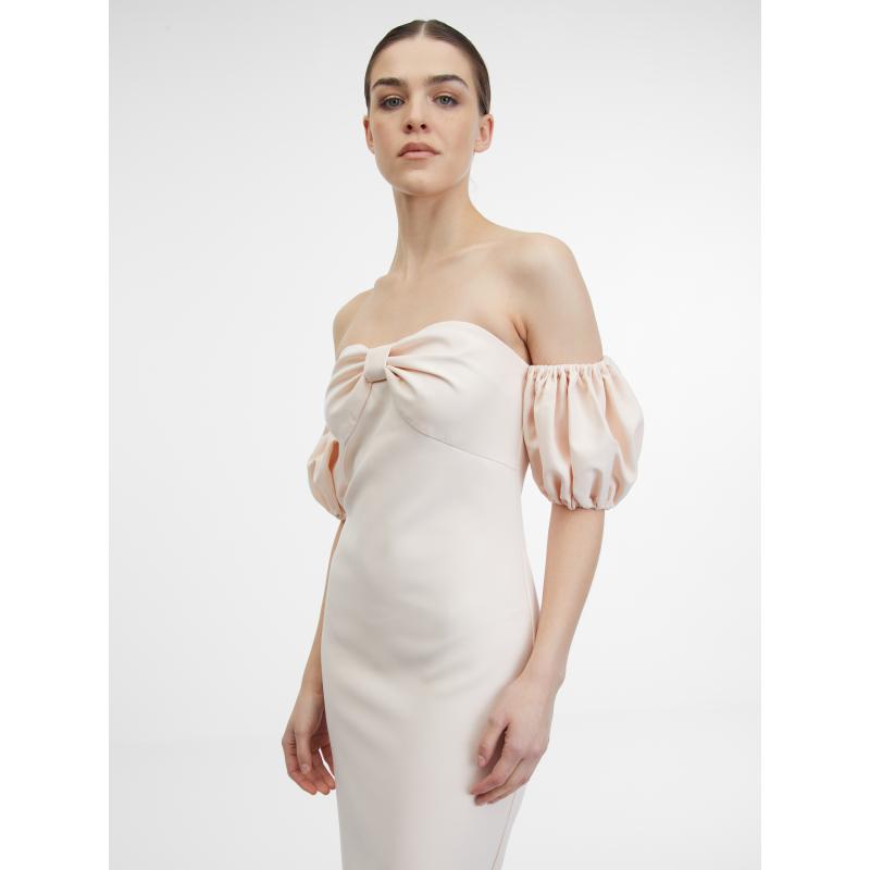 Béžové dámské šaty