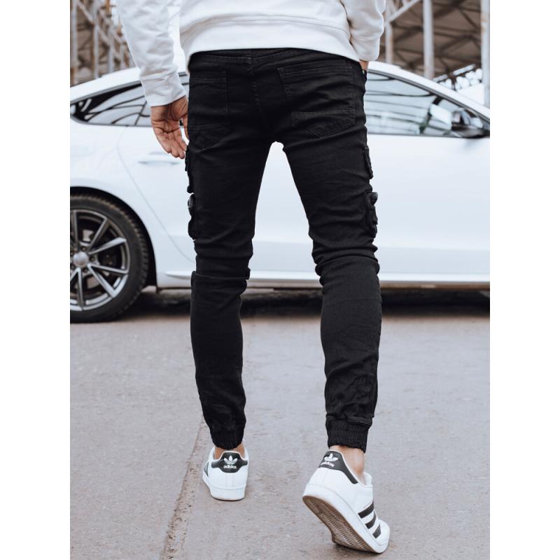 Pánske cargo džínsy čierne