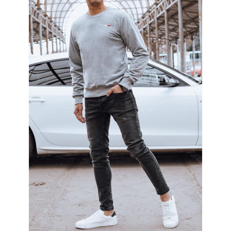 Pánská mikina s kapucí MORA šedá