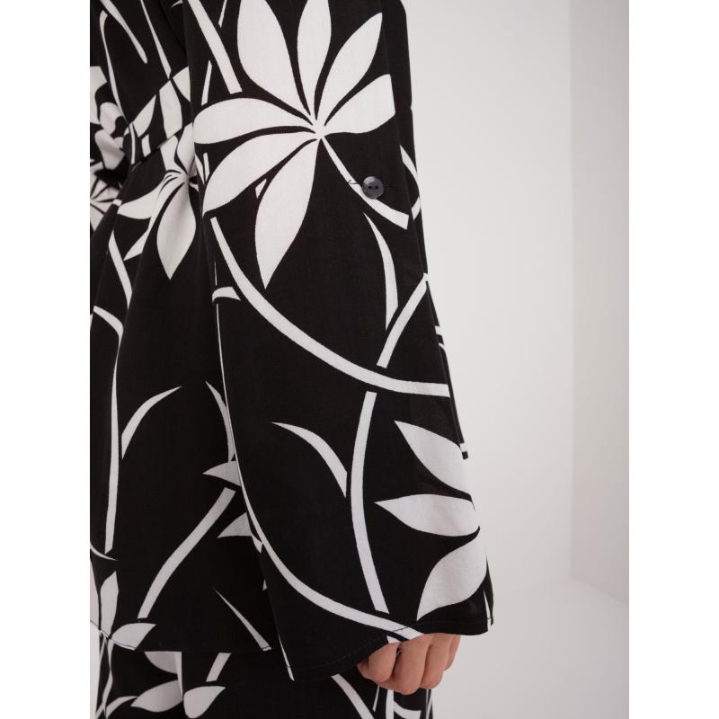 Dámský komplet s potiskem černobílý 