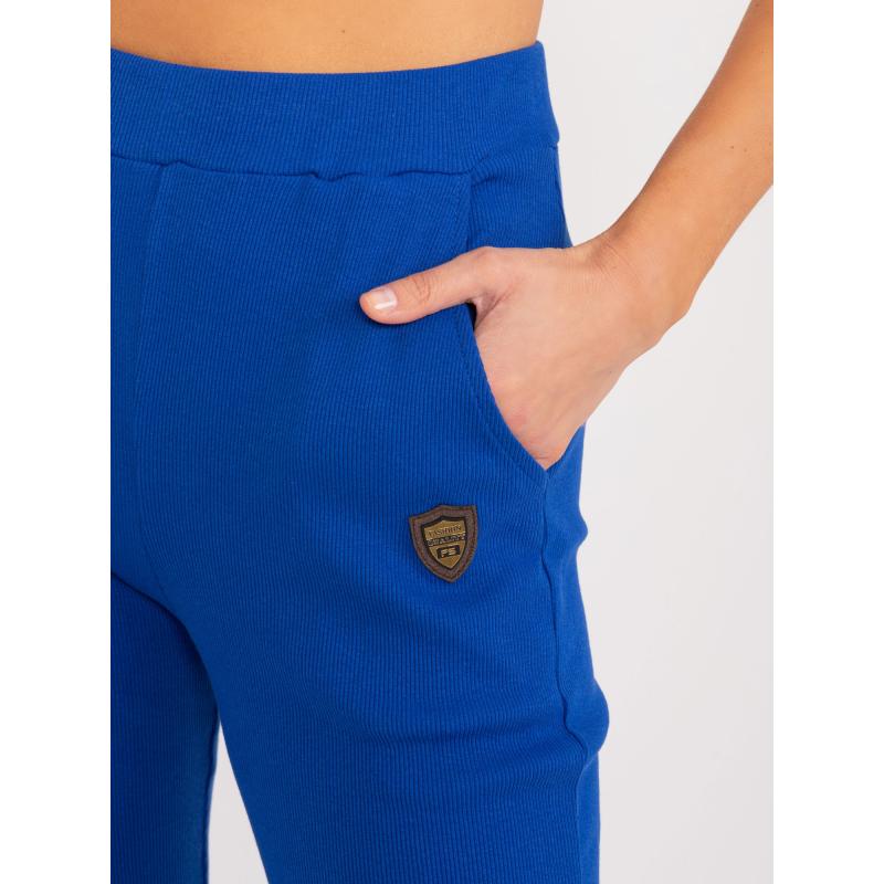 Női kobalt színű csíkos nadrág