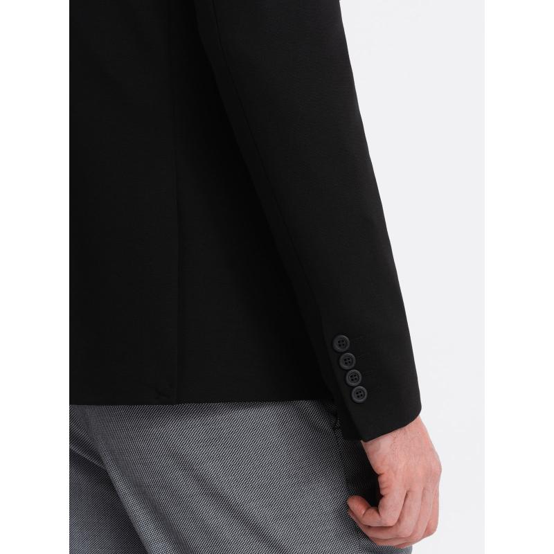 Pánské sako s kapsami s nášivkami V5 OM-BLZB-0127 černá 