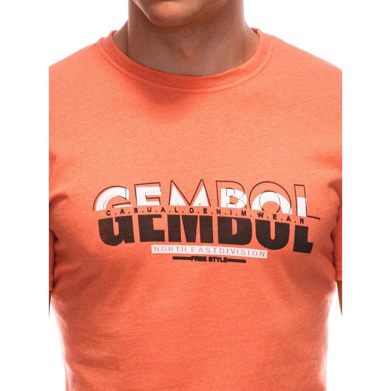 Pánské tričko s potiskem S1921 oranžová