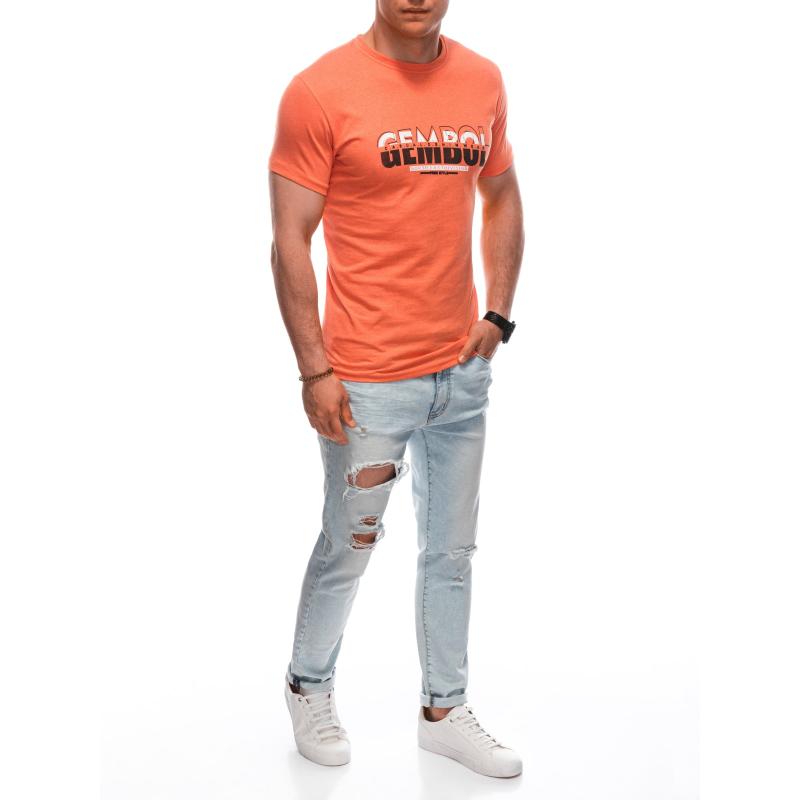 Pánské tričko s potiskem S1921 oranžová