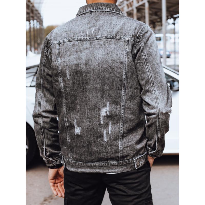 Pánská džínová bunda LOKKA šedá