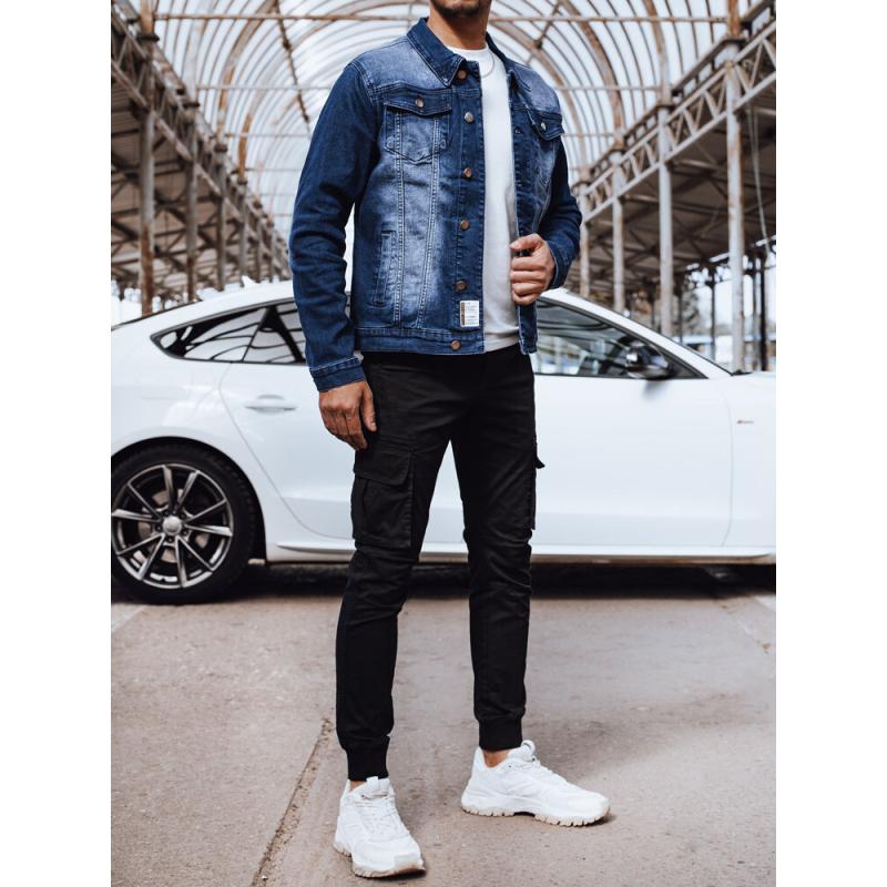 Férfi farmerdzseki LOKKA sötétkék