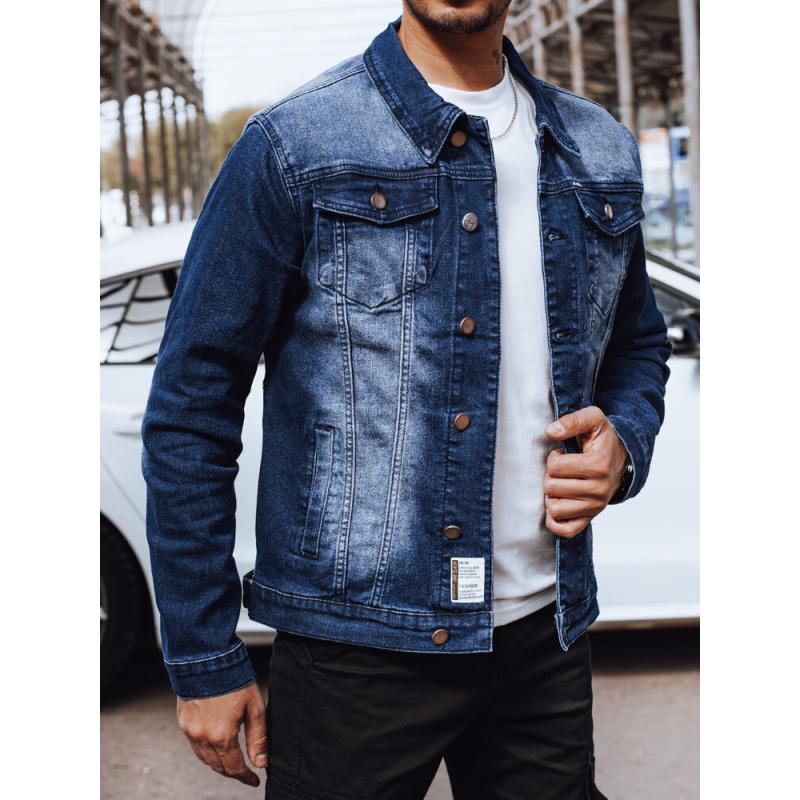 Férfi farmerdzseki LOKKA sötétkék