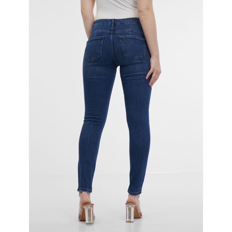 Sötétkék női jeggins farmer