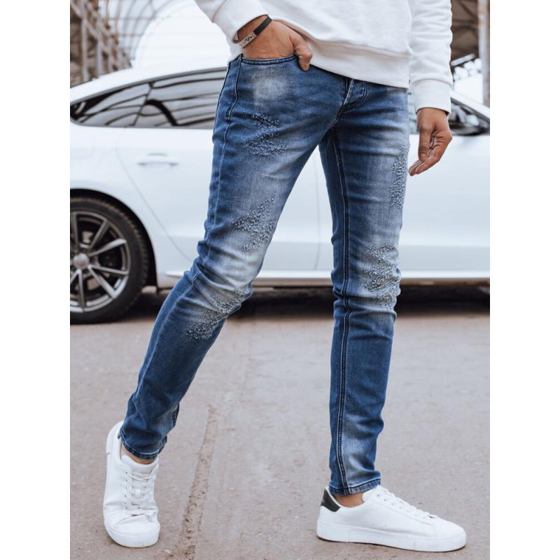 Pánské džínové kalhoty TREFA tmavě modré