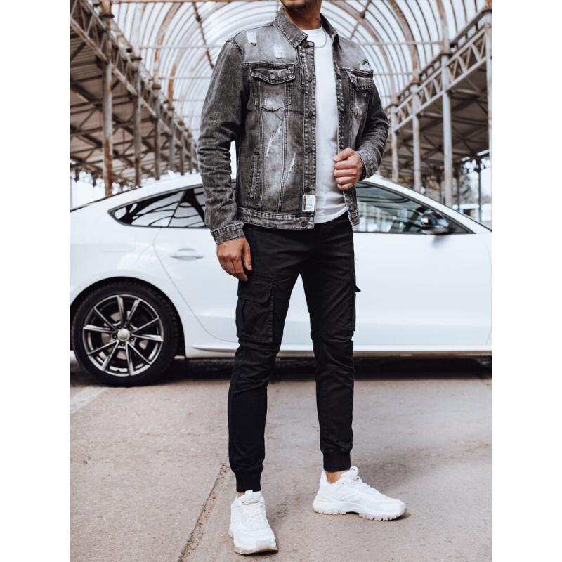 Férfi farmerdzseki ERAS fekete