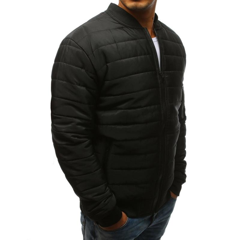 Férfi STYLE steppelt bomber dzseki fekete