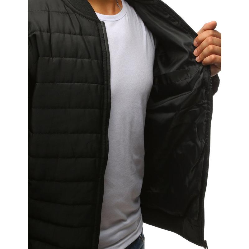 Férfi STYLE steppelt bomber dzseki fekete