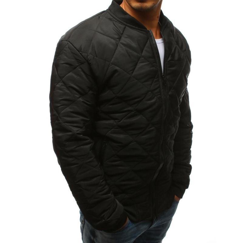 Pánska STYLE bunda prešívaná bomber jacket čierna