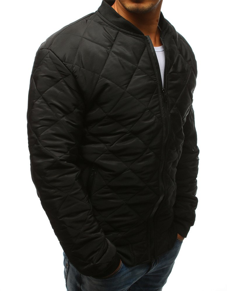 Férfi STYLE steppelt bomber dzseki fekete - foto 4