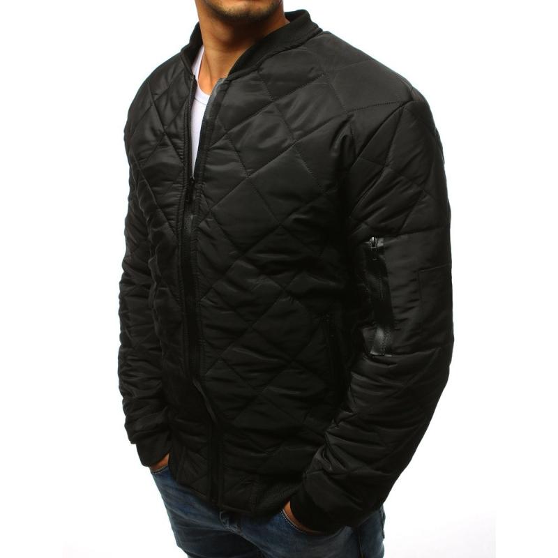 Pánska STYLE bunda prešívaná bomber jacket čierna