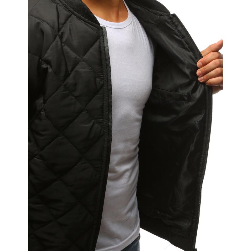Pánska STYLE bunda prešívaná bomber jacket čierna