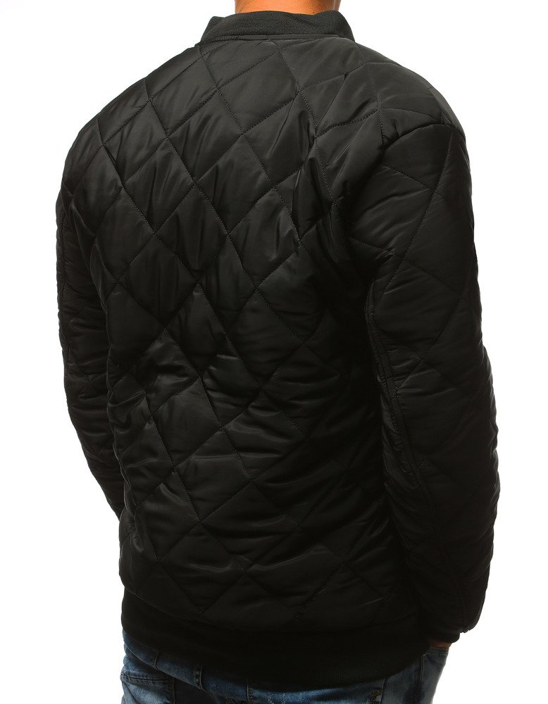 Férfi STYLE steppelt bomber dzseki fekete - foto 5