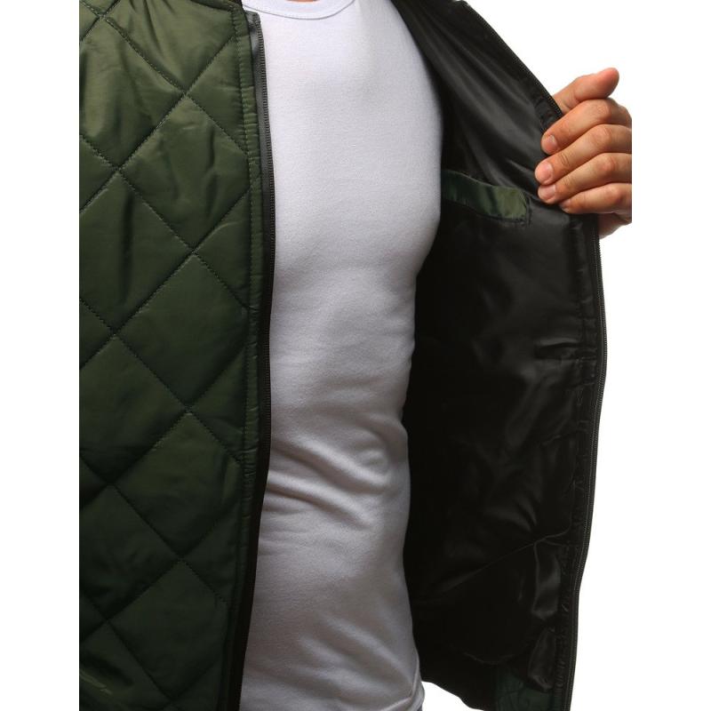 Pánska STYLE bunda prešívaná bomber jacket zelená