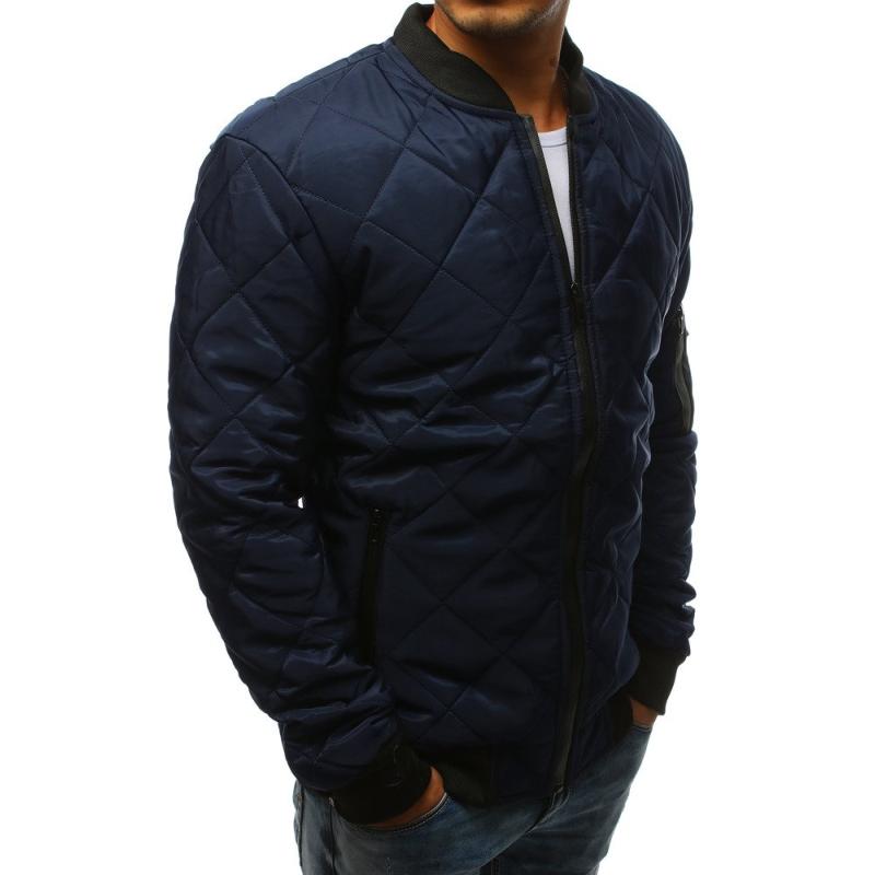 Férfi STYLE steppelt bomber dzseki sötétkék