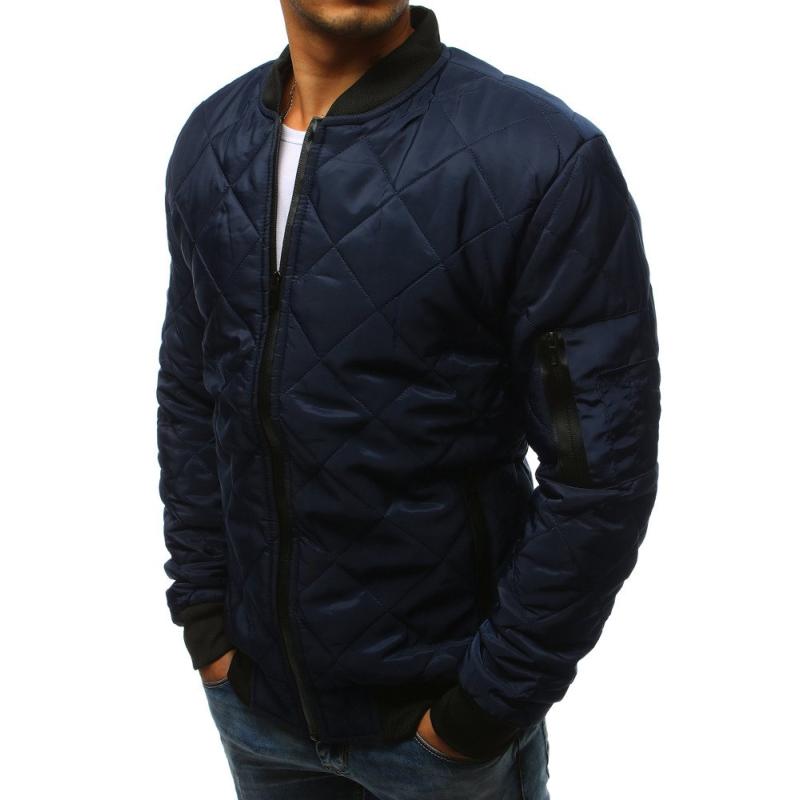 Férfi STYLE steppelt bomber dzseki sötétkék